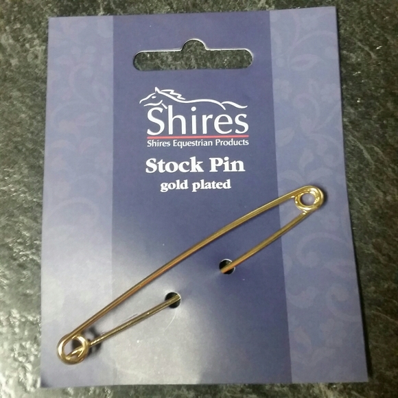NIB Shires Equestrian Gold Plated Stock Pi… - Picture 1 of 2